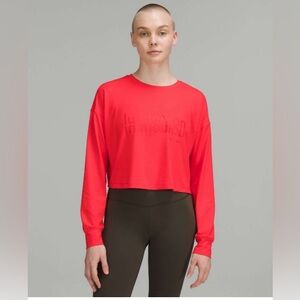 lululemon athletica Red Long Sleeve Tee